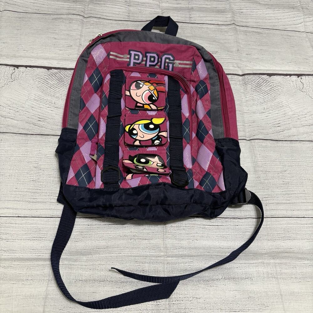 2001 Cartoon Network Powerpuff Girls Backpack Bag
